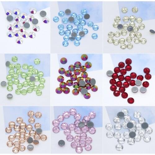 SS12-ss30 41-Color flatback Hotfix Iron on Rhinestone crystal glass Hot Fix rhinestone in bulk shoes,headwear,wedding dress trim