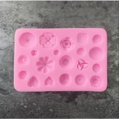 Liquid Silicone Flower Love Diy Sugar Cake Baking Mold L034