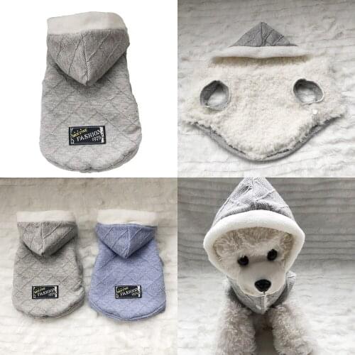 Pet Dog Winter Coat Jacket Hoodie Warm Dog Clothes Outfit Garment Yorkshire Poodle Pomeranian Schnauzer Dog Clothing Dropship