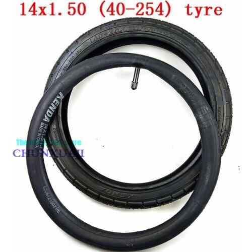 14x1.50 40-254 tyre for Electric Motorcycle Tyre 14*1.50 Tire inner and outer tube Wheels Motorbike Tires Bicycle Fitting