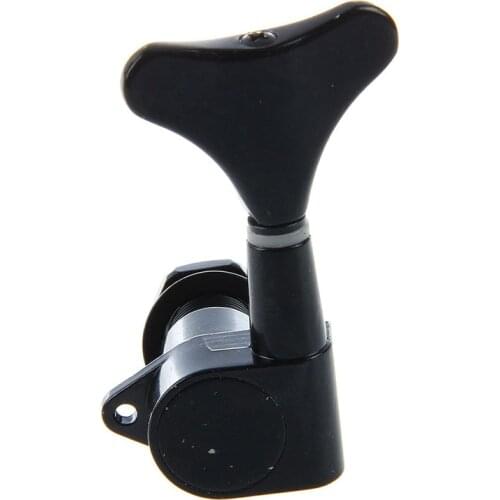 2 Pairs Black String Tuning Pegs Machine Heads for Electric B 2L + 2R