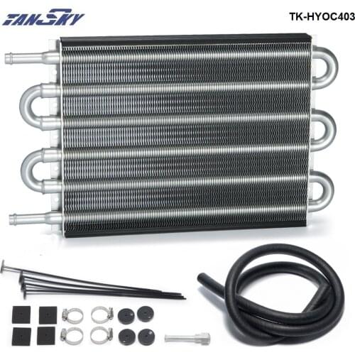 6 Row Heavy Duty Tube&Fin Transmission Cooler -6 AN In/Out TK-HYOC403