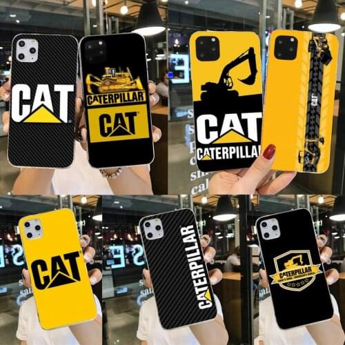Caterpillar logo Phone Case for iphone 12 pro max mini 11 pro XS MAX 8 7 6 6S Plus X 5S SE 2020 XR cover