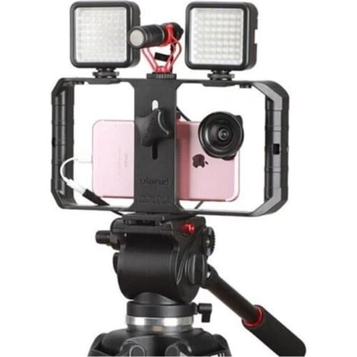 Ulanzii U-Rig Pro Shoe Mounts Filmmaking Case Smartphone Video Handheld Phone Video Stabilizer Grip Tripod Mount Stand Black