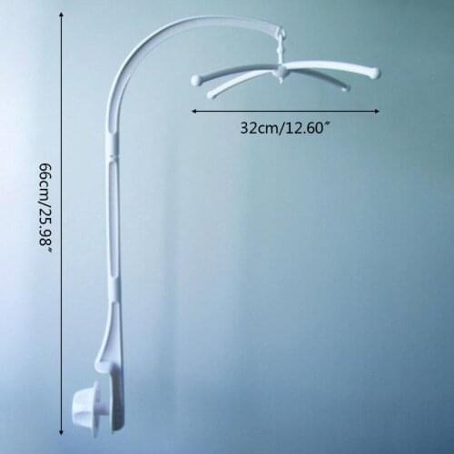 Baby Crib Mobile Hanging Bed Bell Holder Arm Bracket Baby Bed Stent Nut Scrww D0AF