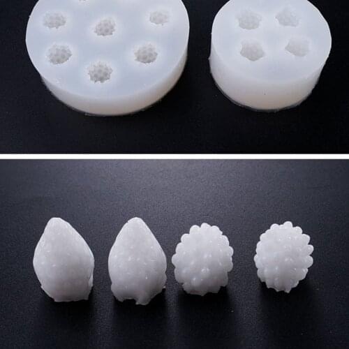 DIY Cute Raspberry/Strawberry Style Sugar Craft Silicone Moulds Cake Decor Baking Accessory Chocolate Soap Molds 3D