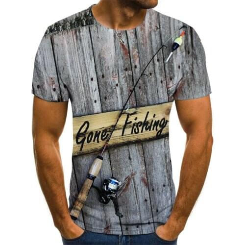 New summer 3D printed fish pattern men and women casual T-shirt Fashion trend youth cool mens t-shirt Hip hop short sleeve