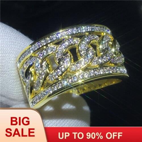 Fashion Hiphop ring Silver color Pave setting AAAAA Cz Stone Anniversary Party band ring for women Men Finger jewelry