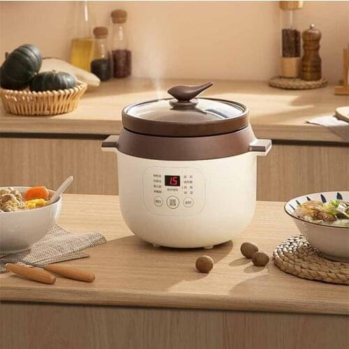 Midea 220V Slow Cookers 2L Ceramic Household Electric Slow Stewer Baby Food Porridge Dessert Stewing Pot Multi Cooker