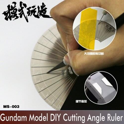 Gundam Model DIY Cutting Angle Ruler Hard Edge Tape Cutting Angle Protractor Modeling Hobby Craft Accessory