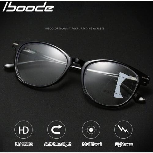 Iboode Progressive Multifocal Reading Glasses Women Men Anti-blue Light Hyperopia glasses Far Presbyopic Spectacles +1.5 to 3.5