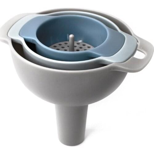 Four-in-one Multi-function funnel set filter oil Pot Kitchen household oil-pouring funnel