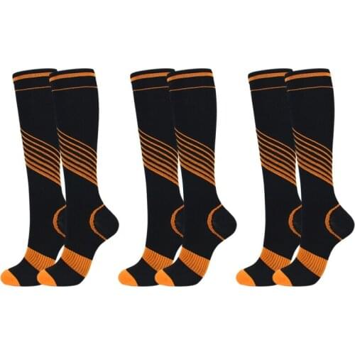 3 Pairs of Compression Socks Nylon Care Socks Professional Outdoor Fast Drying Breathable Bicycle Socks