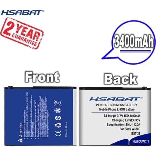 New Arrival [ HSABAT ] 1200mAh BST-39 Replacement Battery for Sony W380c W508 W910 R300 W20 W908 W910i T707