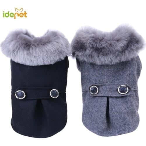 Dog Clothing For Small Medium Dogs Pet Pug Chihuahua Dog Clothes Winter Roupas Pet Puppy Yorkie Dog Coat Jacket With Fur S-2XL30