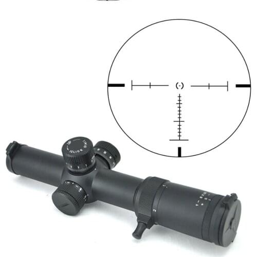 Visionking Optics 1-8x26 First Focal Plane Riflescope 35mm Scope 1/10 MIL 1cm 0.1 MRAD Adjust fit Night Vision With 21mm Rings