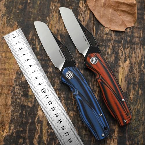 Petrified fish PF979 original D2 steel folding knife flipper G10 handle camping knives outdoor survival hunting EDC pocket tools