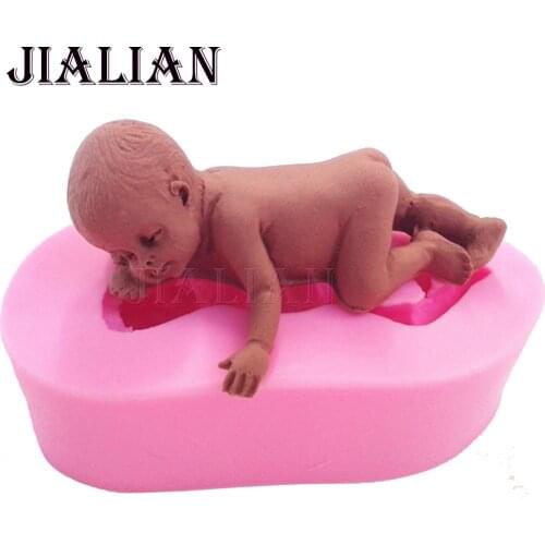 Food grade Silicone Mold 3D Baby baking Cake Decoration mould Soap Mold Fondant Cake Tools Cooking Kitchen accessories T0634