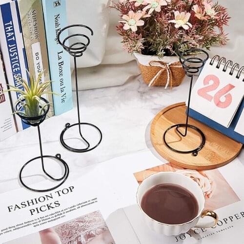 Air Plant Holder 3 Sizes Air Plant Container Iron Flower Stand Tillandsia Holder R7UB