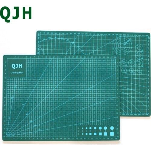 PVC Cutting Mat A4 Durable Self-healing Cut Pad Patchwork Tools Handmade Diy Accessory Cutting Plate Dark Green 32*22cm RX065