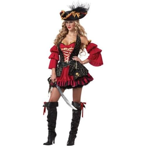Adult Sexy Halloween Costume for Womens Pirate Cosplay Costume Sexy Cosplay