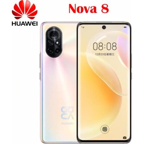 New Huawei Original Official Nova 8 5G Smartphone Kirin985 Octa Core 6.57inch OLED 90Hz 64MP Camera NFC 3800Mah 65W Fast Charge