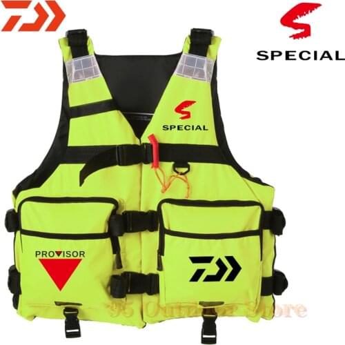 DAIWA Water Sport Life Vest Reflective Life Jacket for Kayaking Fishing Sailing Floatation Safety Waistcoat for Swimming Surfing