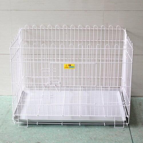 Environmentally friendly material pet dog fence with tray foldable disassembled fence running cage