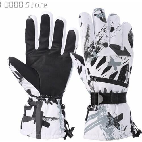 Winter Snowboard Ski Gloves Non-slip Touch Screen Waterproof Motorcycle Cycling Fleece Warm Snow Gloves Unisex