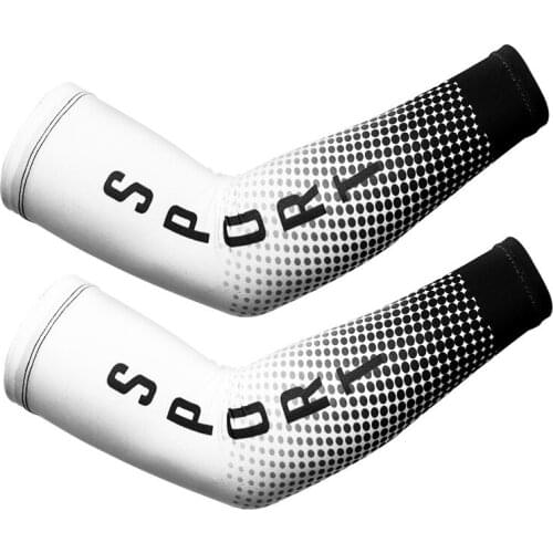 1Pair Men Women Cycling Arm Sleeves Sun UV Protective Basketball Elbow Pad Bicycle Bike Fitness Sport Arm Protect Cover BC0457