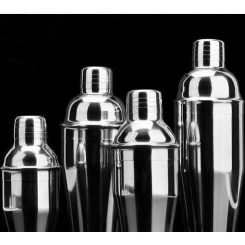 1PC Stainless Steel Martini Cocktail Shaker Wine Shaker Mixer Bar Tools Barware Professional Bartender Tools OK 0430