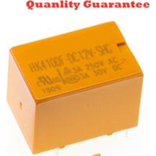 20pcs Small relay HK4100F-DC3V 5V 9V 12V 24V-SHG 6 foot signal new original