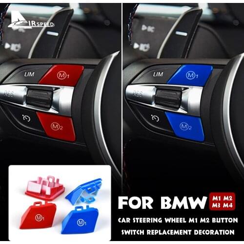 Airspeed for BMW M Series F30 F34 F15 F16 Accessories Car Steering Wheel M1 M2 Button Switch Cover Interior Trim Car Styling