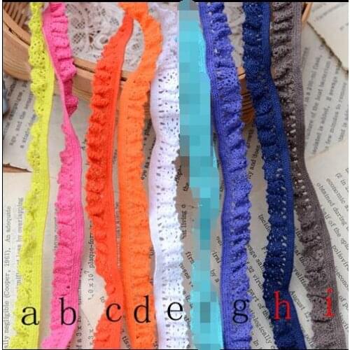 Color cotton thread lace width 1.2 cm