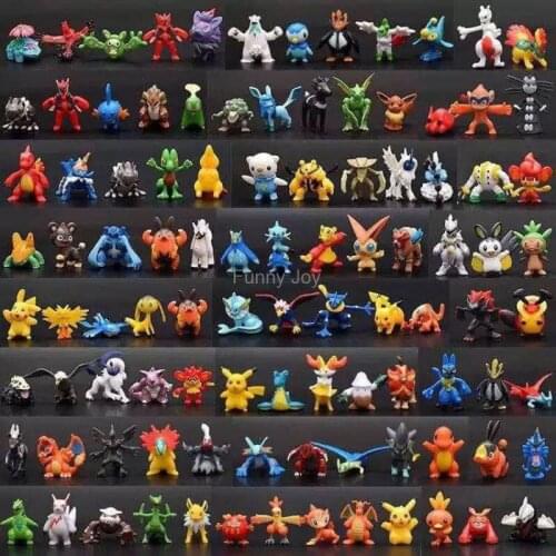 Takara Tomy Pokemon Action Figure Toys Mini Figures Model Toy Pikachu Anime Kids Doll Birthday Gifts