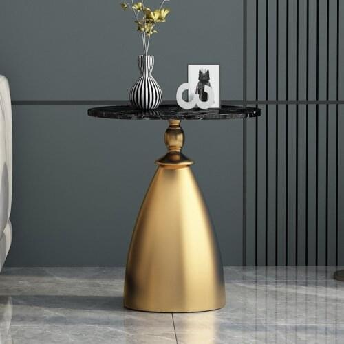 Nordic Coffee Table Creative Livingroom Furniture Modern Ins Restaurant Wrought Iron Small Round Table Beside Sofa Table