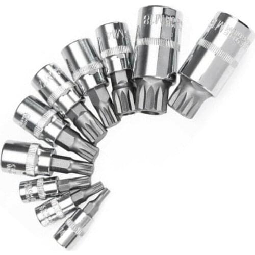 Car Socket Set Ratchets Hand Tools Vandium steel For Mercedes 12 Point