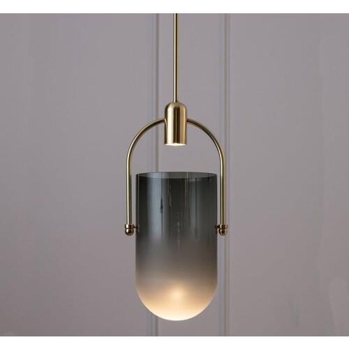 New Nordic Simple Glass Pendent Lamp Dining Room Bedroom Beside Living Room Pendent Lights Restaurant Cafe Shop Bar LED Lighting