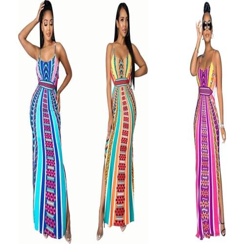 2021 New Sexy Fashion Tight Print Cutout Dress Womens Small Summer Dress With Halter Dress Into The Spice Girl Mannequin Dress