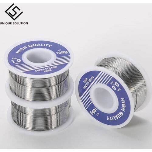 0.8mm 20g 50g 100g Soldering Tin Wire Tin Lead Melt Rosin Core Solder Soldering Wire Roll No-clean FLUX 2.0
