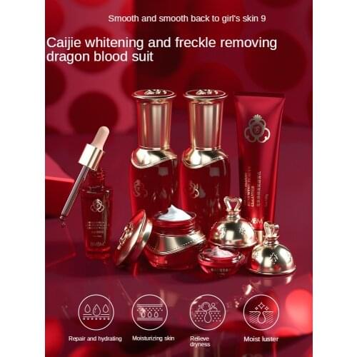 Whitening and freckle removing dragons blood set of seven-spot whitening and freckle removing kit whitening kit
