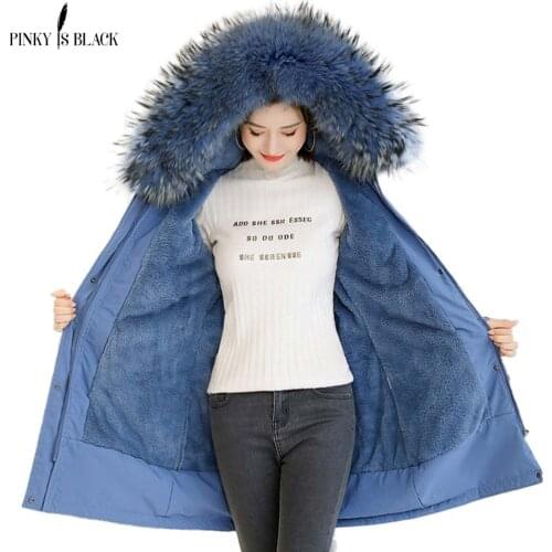 PinkyIsBlack 2020 Long Parka Women Winter Jacket Casual Fur Hooded Female Jacket Coat Warm Thick Winter Coat Women Plus Size 6XL