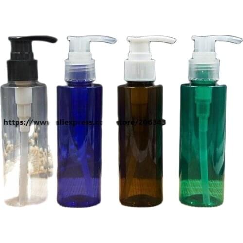 120ML few color Plastic PET bottle with plastic pump for lotion/emulsion/shampoo/foundation/cosmetic packing skin care