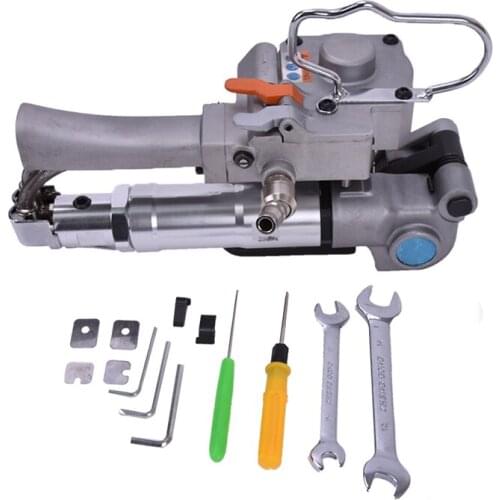 Semi Automatic Portable Pneumatic PET Packing Strapping Machine ,Plastic banding machine pallet straper For 13-19mm PP PET Strap