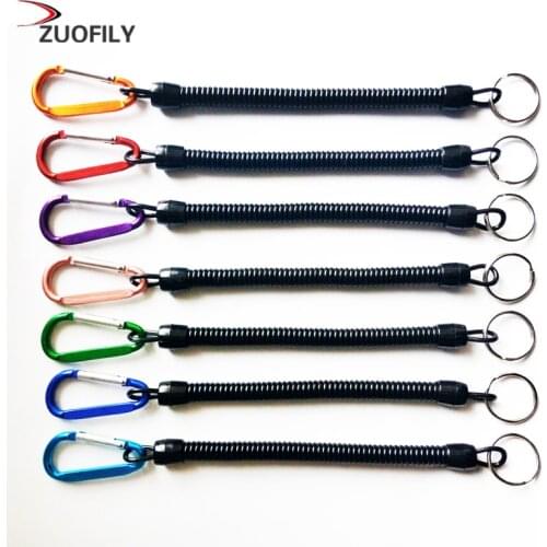 Fishing Lanyards Boating Ropes Retention String Fishing Rope with Camping Carabiner Secure Lock Fishing Tools Accessories
