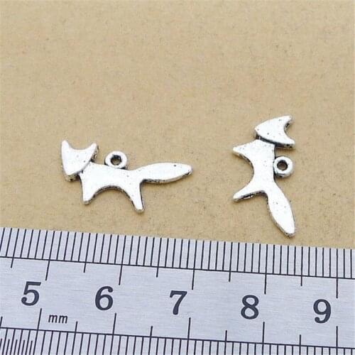 Fox Animal Charm Pendants Jewelry Making Finding DIY Bracelet Necklace Earring Accessories Handmade 5pcs