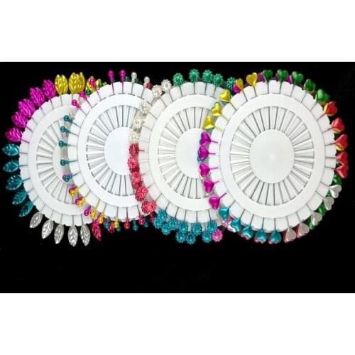 Sewing Accessories Tool Bead Needle Colorful Heart Round Pearl Needle Decoration DIY Plug Needle Jewelry Gadgets Tailoring Pin