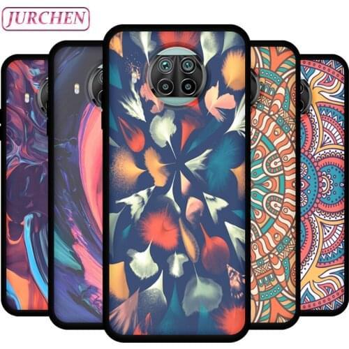 JURCHEN Silicone Phone Cases For Xiaomi Mi 10T Lite Fashion Cute Cartoon Pattern For Xiaomi Mi 10T Lite 5G Thin Matte Back Cover
