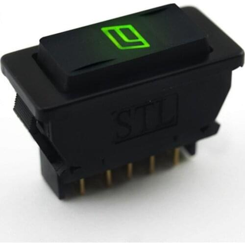 1pc 1PC/Packs Universal DC12V 20A 5-pin Black Car Power Window Switch Built-in Green Lighting Indicator For Universal Car
