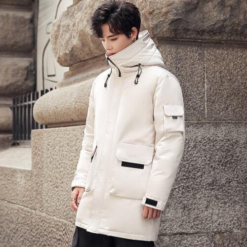 Winter Mens white duck Down Jacket HOODIES windbreak Parkas Fashion Outerwear thick warm jackets mens clothing